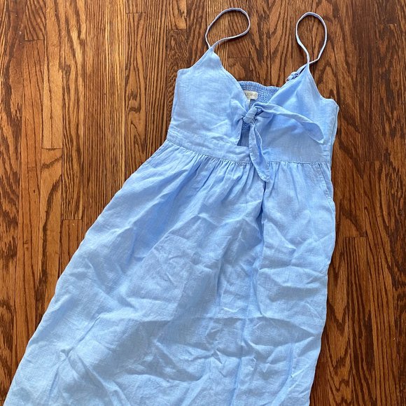 Cynthia Rowley Linen Tie Dress - Picture 1 of 4